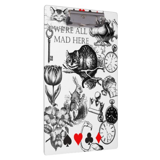 Cheshire Cat classic Alice im Wunderland mad Klemmbrett (Rechts)