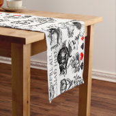 Cheshire Cat classic Alice im Wunderland mad Kurzer Tischläufer (Beispiel)