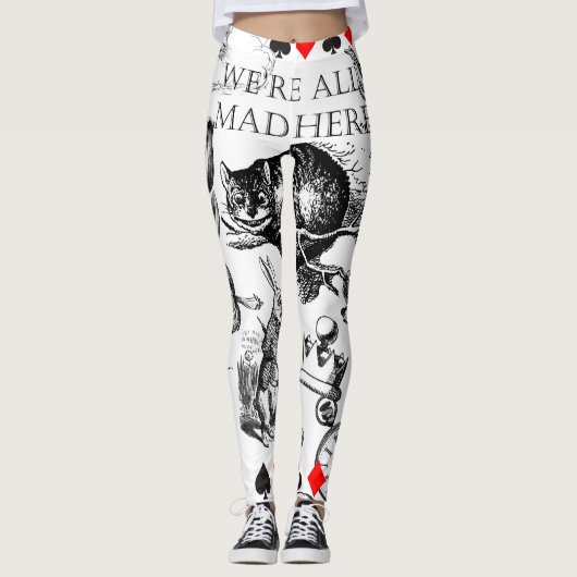 Cheshire Cat classic Alice im Wunderland mad Leggings (Vorderseite)