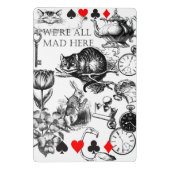 Cheshire Cat classic Alice im Wunderland mad Mini Klemmbrett (Rückseite)