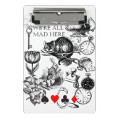 Cheshire Cat classic Alice im Wunderland mad Mini Klemmbrett (Vorderseite)