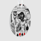 Cheshire Cat classic Alice im Wunderland mad Ornament (Vorderseite)