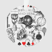 Cheshire Cat classic Alice im Wunderland mad Ornament (Vorderseite)