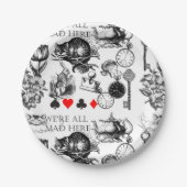 Cheshire Cat classic Alice im Wunderland mad Pappteller (Vorderseite)