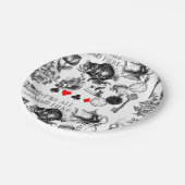 Cheshire Cat classic Alice im Wunderland mad Pappteller (Schrägansicht)