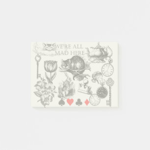 Cheshire Cat classic Alice im Wunderland mad Post-it Klebezettel