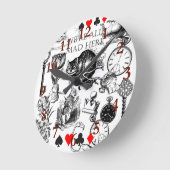Cheshire Cat classic Alice im Wunderland mad Runde Wanduhr (Winkel)