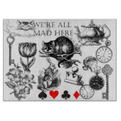 Cheshire Cat classic Alice im Wunderland mad Schneidebrett (Vorderseite)