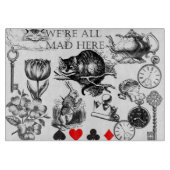 Cheshire Cat classic Alice im Wunderland mad Schneidebrett (Vorderseite)