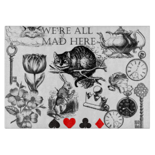 Cheshire Cat classic Alice im Wunderland mad Schneidebrett