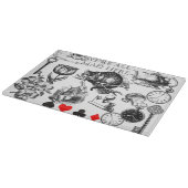 Cheshire Cat classic Alice im Wunderland mad Schneidebrett (Ecke)
