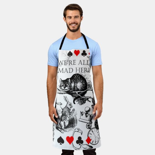 Cheshire Cat classic Alice im Wunderland mad Schürze (Getragen)