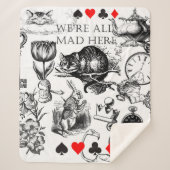 Cheshire Cat classic Alice im Wunderland mad Sherpadecke (Vorderseite)