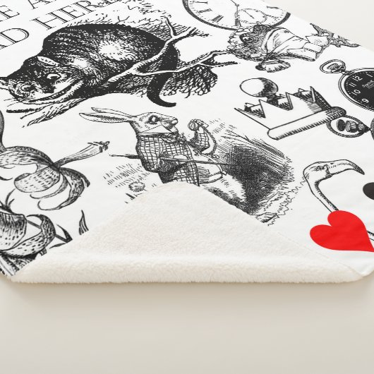 Cheshire Cat classic Alice im Wunderland mad Sherpadecke (3/4)