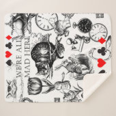 Cheshire Cat classic Alice im Wunderland mad Sherpadecke (Vorderseite (Horizontal))