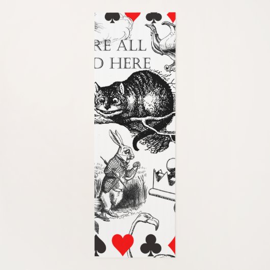 Cheshire Cat classic Alice im Wunderland mad Yogamatte (Rückseite)