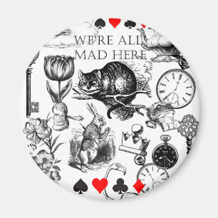 cheshire cat classic alice in wonderland character magnet