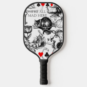 cheshire cat classic alice in wonderland character pickleball schläger