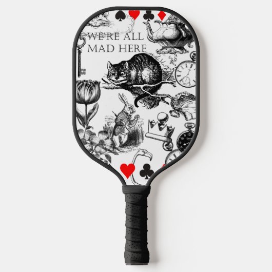 cheshire cat classic alice in wonderland character pickleball schläger (Vorderseite)