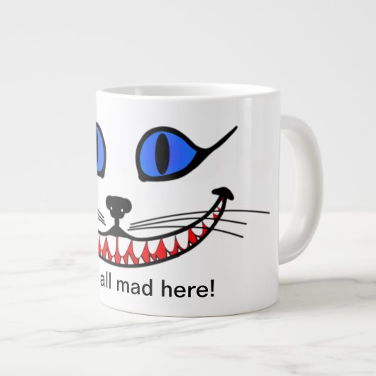 Cheshire Cat Coffee Tasse (Vorderseite Rechts)