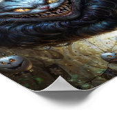Cheshire Cat Dark Fantasy Poster (Ecke)