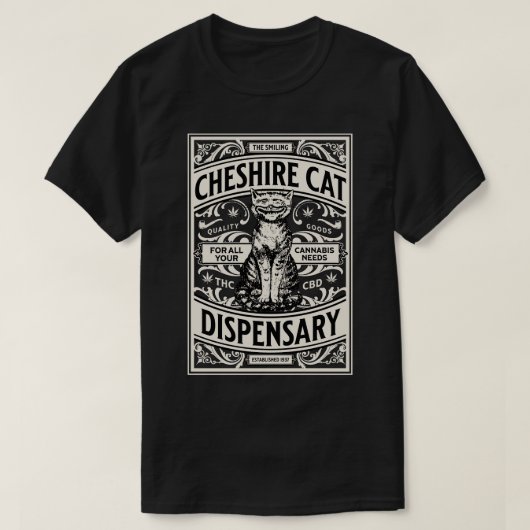 Cheshire Cat Dispensary Weed T-Shirt (Design vorne)