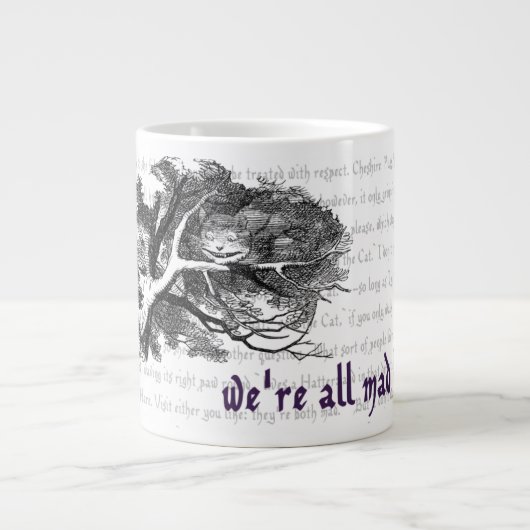 Cheshire Cat Giant Coffee Tasse (Vorderseite)