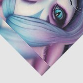 Cheshire Cat Girl Wonderland Decoupage Paper Seidenpapier (Ausschnitt)