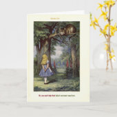 Cheshire CAT Greeting Card Karte (Gelbe Blume)