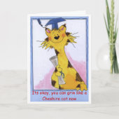 Cheshire Cat Grin - Abschluss Card Karte (Vorderseite)