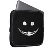 Cheshire Cat Grin Black Electronics Bag Laptopschutzhülle (Vorne Rechts)