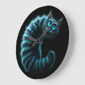 Cheshire Cat Große Wanduhr (Winkel)