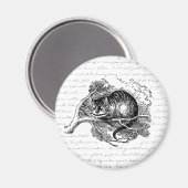 Cheshire Cat - Hier sind wir alle verrückt Magnet (Vorderseite/Rückseite)