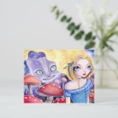 Cheshire Cat Illusion - Postkarte (Stehend Vorderseite)
