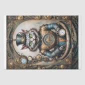Cheshire Cat in Steampunk Wonderland Decoupage Seidenpapier (Vorderseite)