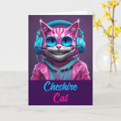 Cheshire Cat Karte (Gelbe Blume)