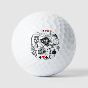 Cheshire Cat klassiker alice im wunderland verrück Golfball