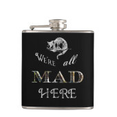 Cheshire Cat Mad Alice Flasche Flachmann (Vorderseite)