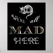 Cheshire Cat Mad Alice Poster oder Print (Vorne)
