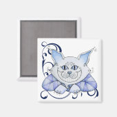 Cheshire Cat Magnet (Vorderseite/Rückseite)