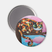 Cheshire Cat Magnet (Vorderseite/Rückseite)