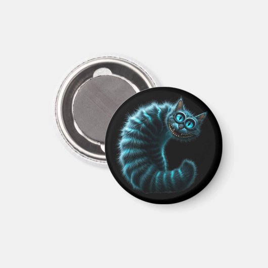 Cheshire Cat Magnet (Vorderseite/Rückseite)