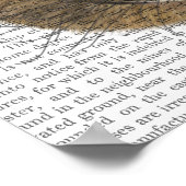 Cheshire Cat mit Cup auf Kopf Poster (Ecke)