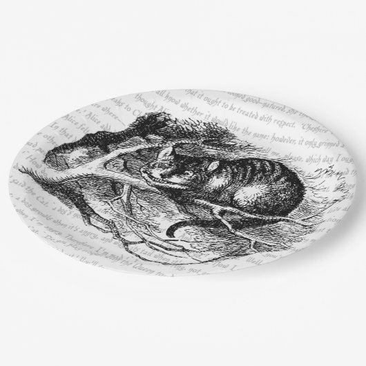 Cheshire Cat Pappteller (Schrägansicht)