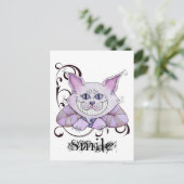 Cheshire Cat Postcard Postkarte (Stehend Vorderseite)