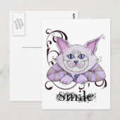 Cheshire Cat Postcard Postkarte (Vorne/Hinten)