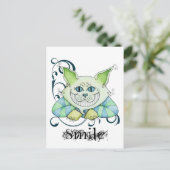 Cheshire Cat Postcard Postkarte (Stehend Vorderseite)
