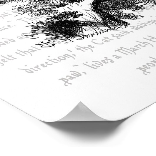 Cheshire Cat Poster (Ecke)