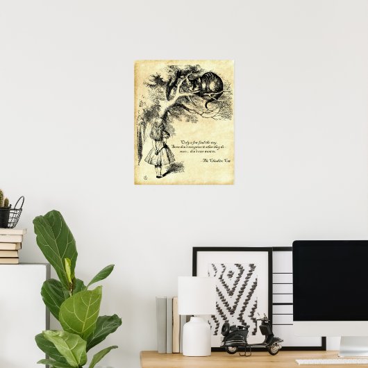 Cheshire Cat Poster (Heimbüro)