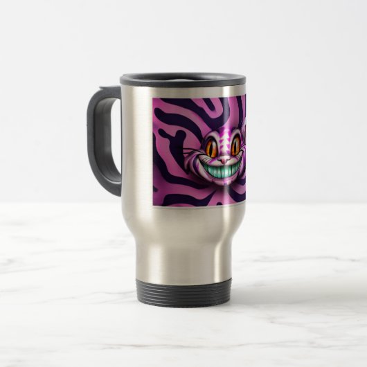 Cheshire Cat Reisebecher (Vorderseite Links)